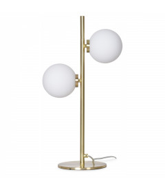 Lampe 2 Globes Edmond Dorée