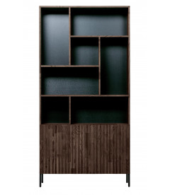 Bibliothèque Gravure Frêne Brun