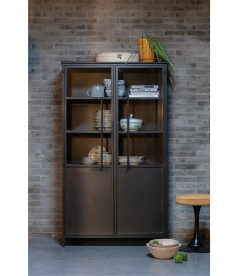 Vitrine Exhibit Métal NoirWOOOD by De Eekhoorn