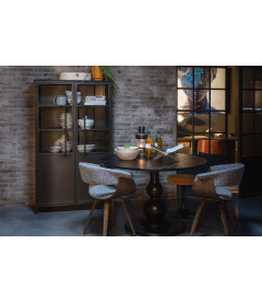 Vitrine Exhibit Métal NoirWOOOD by De Eekhoorn