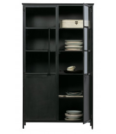 Vitrine Exhibit Métal NoirWOOOD by De Eekhoorn