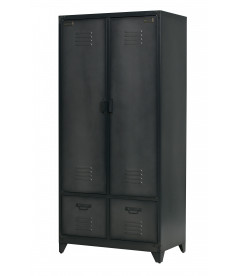 Vestiaire Locker Acier Noir