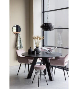 Table à Manger Rhonda Ø130cm en Chêne NoirWOOOD by De Eekhoorn 2