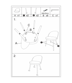 Chaise Ingrid Terre de Sienne