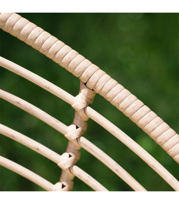 Fauteuil Panama Rotin - Structure Acier Noir