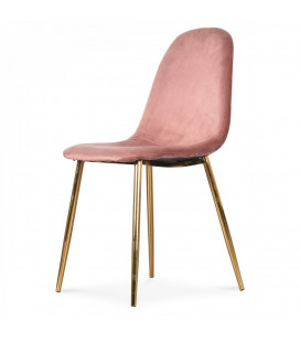 Chaise Josef Gulde Velours Rose