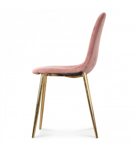 Chaise Josef Gulde Velours Rose