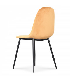 Chaise Josef Black Velours Indie Chaise Josef Black Velours Indie