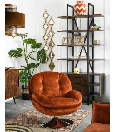 Fauteuil Pivotant Memento Fox Velours