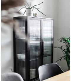 Vitrine Zion Métal Noir