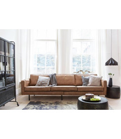 Canapé Rodéo 3 Places XL Cognac Cuir Recyclé