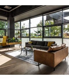 Canapé Rodéo 3 Places XL Cognac Cuir Recyclé