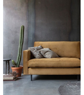 Canapé Rodéo Classic 2.5 Places Velvet Miel MatelasséWOOOD by De Eekhoorn 2