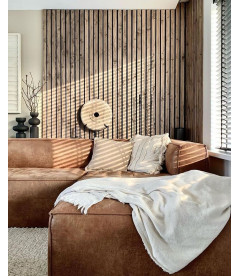 Canapé d'Angle Droit Bean en Cuir Recyclé CognacWOOOD by De Eekhoorn Canapé d'Angle Droit Bean en Cuir Recyclé CognacWOOOD by De Eekhoorn