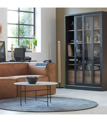 Canapé Bean 3.5 Places en Cuir Recyclé CognacWOOOD by De Eekhoorn