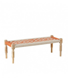 Charpoy Orange&Blanc 120/45cm Athezza