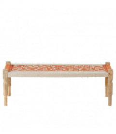 Charpoy Orange&Blanc 120/45cm Athezza