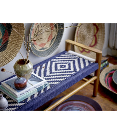 Charpoy Bleu&Blanc 116/47cm Creative Collection Charpoy Bleu&Blanc 116/47cm Creative Collection