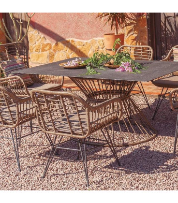 Ensemble à manger 7  Pièces Ariki Polyrotin
