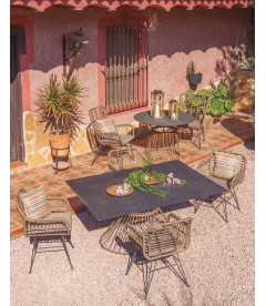 Table à manger 150cm Ariki Polyrotin Table à manger 150cm Ariki Polyrotin