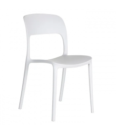 Lot de 4 Chaises Sole Empilables Blanches