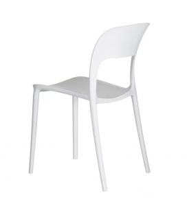 Lot de 4 Chaises Sole Empilables Blanches 2