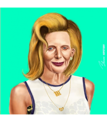 Tableau Margaret Thatcher par Amit Shimoni