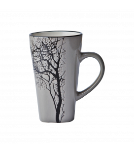 Mug XXL 0,50l Gris Motif Arbre