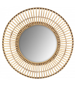 Miroir en bois en forme de soleil. Miroir en bois en forme de soleil.