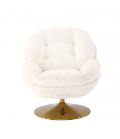 Fauteuil Pivotant Memento Blanc ieds Gold