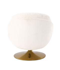 Fauteuil Pivotant Memento Blanc ieds Gold