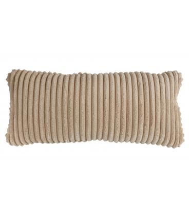 Bean coussin ossu ribcord travertin