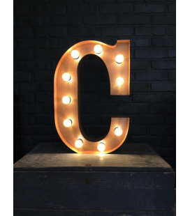 Lettre Lumineuse Métal C