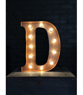 Lettre Lumineuse Métal D