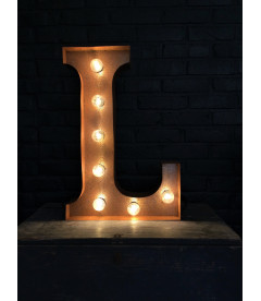 Lettre Lumineuse Métal L Lettre Lumineuse Métal L