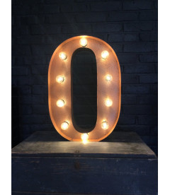 Lettre Lumineuse Métal O