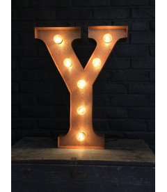 Lettre Lumineuse Métal Y Lettre Lumineuse Métal Y