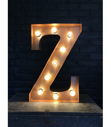 Lettre Lumineuse Métal Z