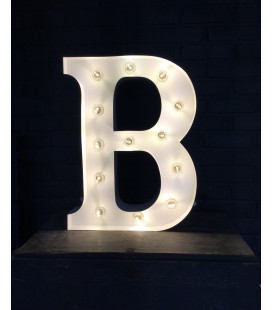 Lettre Lumineuse Métal B 2