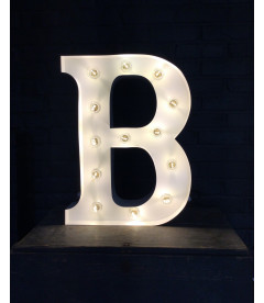 Lettre Lumineuse Métal B