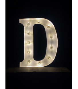 Lettre Lumineuse Métal D 2