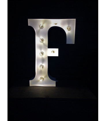 Lettre Lumineuse Métal F