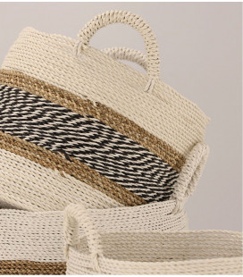 Panier Raffo Naturel - Set de 3