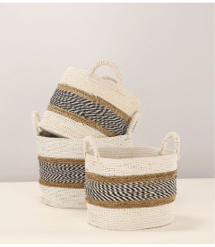 Panier Raffo Naturel - Set de 3 Panier Raffo Naturel - Set de 3