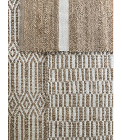 Tapis en jute Minimaliste noir 230x160 Tapis en jute Minimaliste noir 230x160