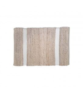 Tapis en jute Minimaliste blanc 120x170