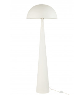 Lampe Champignon Metal Blanc Mat