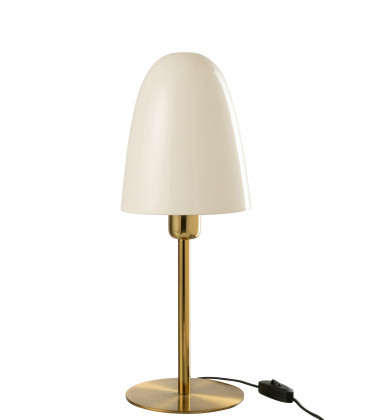 Lampe de table métal blanche