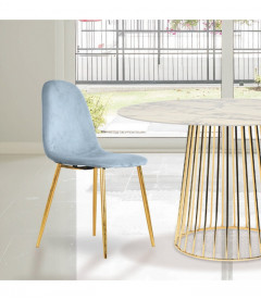 Lot de 2 Chaises Josef Gulde Velours Cobalt Lot de 2 Chaises Josef Gulde Velours Cobalt