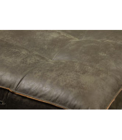 Fauteuil Rodéo Classic Cuir Recyclé Army MatelasséWOOOD by De Eekhoorn Fauteuil Rodéo Classic Cuir Recyclé Army MatelasséWOOOD by De Eekhoorn